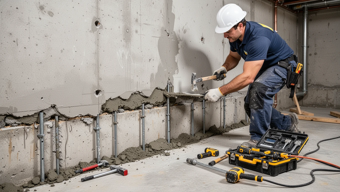Basement Wall Repair